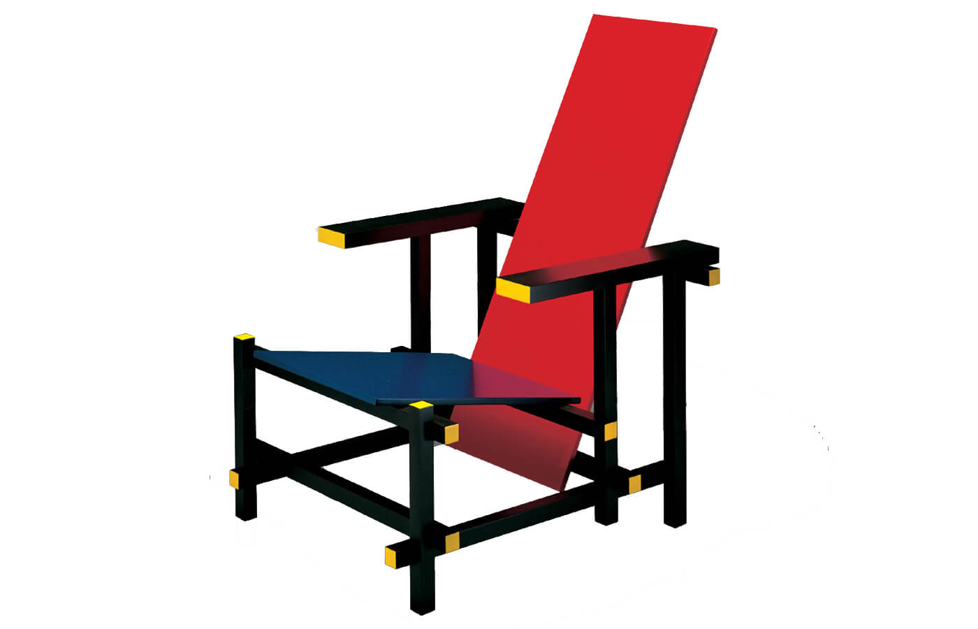Sedia rossa e blu di Gerrit Rietveld esprime i principi del Neoplasticismo